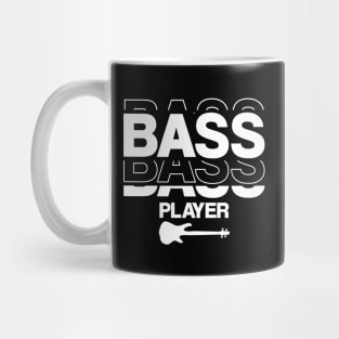 Bass Player gift Modern Minimalistic Typography Mug